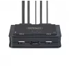 StarTech.com 2-porttinen USB-C kaapeli KVM-kytkin, 4K 60Hz DisplayPort-lähtö, kompakti KVM integroiduilla 1,2m USB Type-C/audio kaapeleilla, väylävirralla - kaukosäädinpainike/pikanäppäin-vaihto