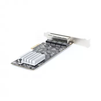 StarTech.com 4-porttinen 2,5-Gbit/s NBASE-T PCIe-verkkokortti, Intel I225-V, neliporttinen tietokoneen verkkokortti, Multi-Gigabit NIC, PCI Express palvelin-LAN-kortti, työpöytä-Ethernet-liitäntä