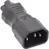 InLine virtalähdeadapteri IEC 60320 C14 / C5, 3-napainen, IEC-laite / kannettava tietokone