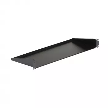 StarTech.com CABSHELF1U 1U palvelinkaapin hylly, kiinteä ulokehylly 19 tuuman räkkiin/kaappiin, syvyys 17,7 cm (7 tuumaa), kantavuus 15 kg (33 paunaa), häkkimuttereilla ja ruuveilla, musta