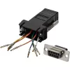 StarTech.com DB9 - RJ45 modulaarinen adapteri - F/F, DB-9, RJ-45, musta