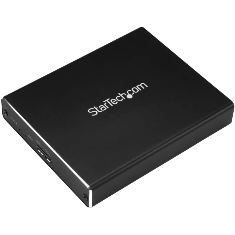 StarTech.com Dual-Slot-asemakotelo M.2 SATA SSD-levyille - USB 3.1 (10 Gbit/s) - RAID