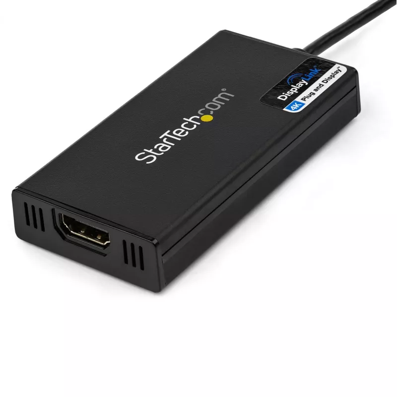 StarTech.com USB 3.0 - HDMI adapteri - 4K 30Hz Ultra HD - DisplayLink sertifioitu - USB Type-A - HDMI näyttöadapteri muunnin näytölle - ulkoinen video- & näytönohjain - Mac & Windows