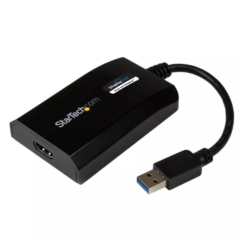 StarTech.com USB 3.0 - HDMI adapteri - DisplayLink sertifioitu - 1080p (1920x1200) - USB Type-A - HDMI näyttöadapteri muunnin näytölle - ulkoinen video- & näytönohjain - Windows/Mac