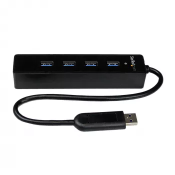 StarTech.com 4-porttinen kannettava SuperSpeed USB 3.0 -keskitin integroidulla kaapelilla