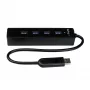 StarTech.com 4-porttinen kannettava SuperSpeed USB 3.0 -keskitin integroidulla kaapelilla