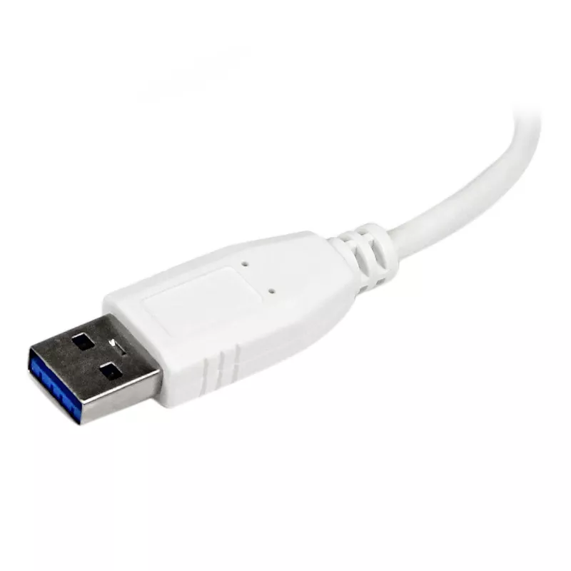 StarTech.com kannettava 4-porttinen SuperSpeed Mini USB 3.0 -keskitin – valkoinen