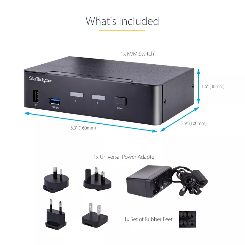 StarTech.com SV231DPUCA KVM-kytkin musta