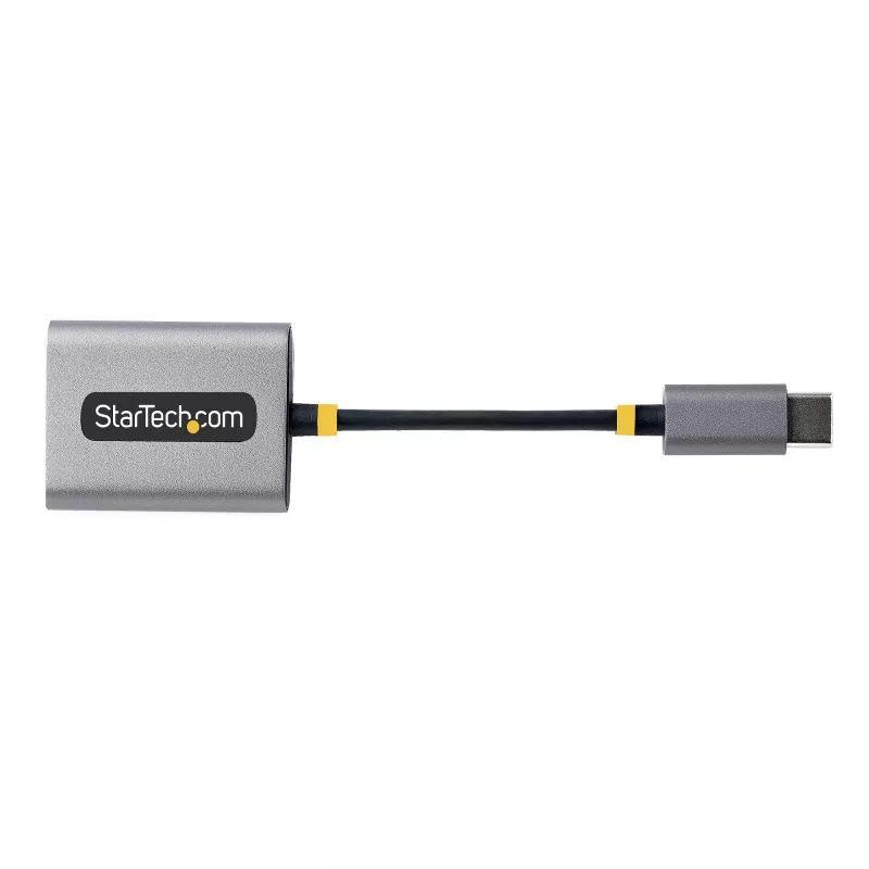 StarTech.com USB-C kuulokkeiden jakaja, USB Type-C kahden headsetin adapteri mikrofonitulolla, USB-C 3,5 mm äänisovitin/kuulokeliitäntä, USB-C ääniliitäntä/aux-lähtö, 24-bittinen DAC