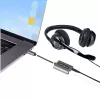 StarTech.com USB-C kuulokkeiden jakaja, USB Type-C kahden headsetin adapteri mikrofonitulolla, USB-C 3,5 mm äänisovitin/kuulokeliitäntä, USB-C ääniliitäntä/aux-lähtö, 24-bittinen DAC