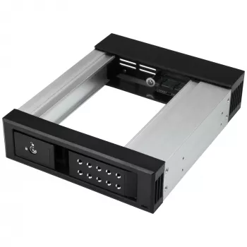 StarTech.com 5,25 - 3,5 kiintolevyn hot-swap-kehikko – 3,5 tuuman SATA/SAS-asemille – trayton – alumiini