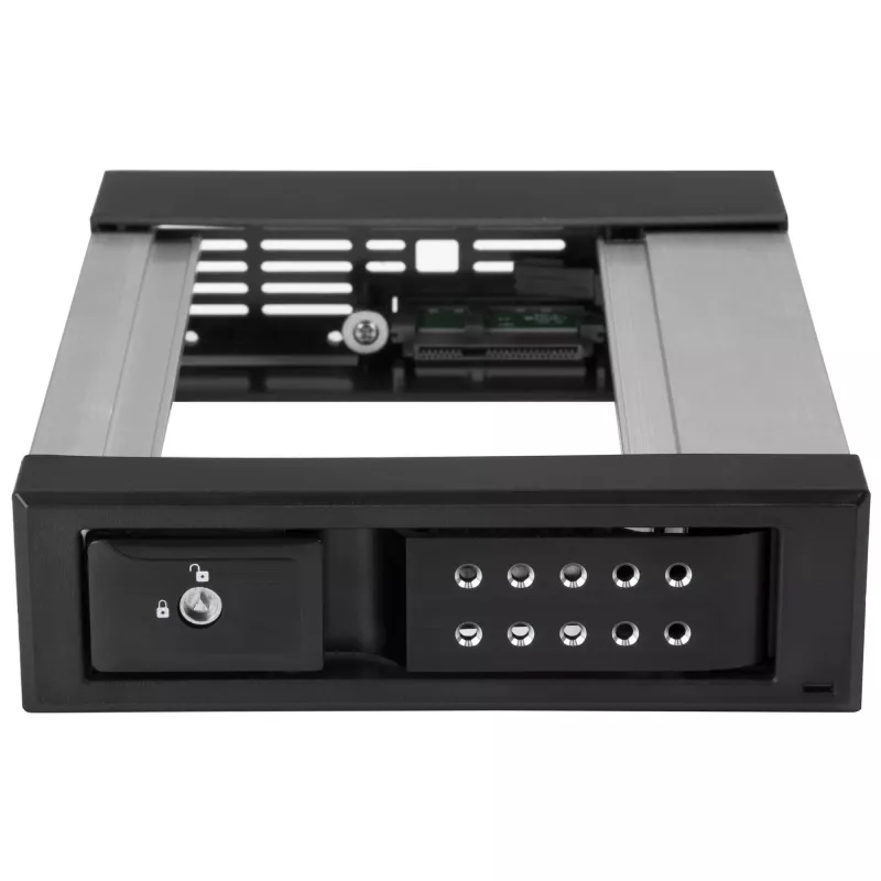 StarTech.com 5,25 - 3,5 kiintolevyn hot-swap-kehikko – 3,5 tuuman SATA/SAS-asemille – trayton – alumiini