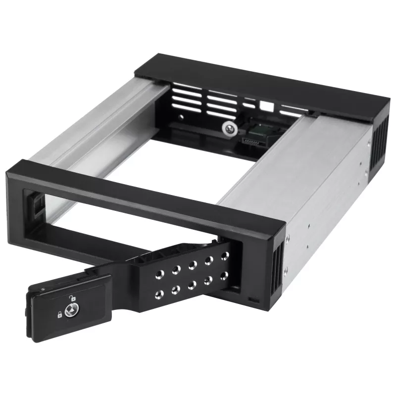 StarTech.com 5,25 - 3,5 kiintolevyn hot-swap-kehikko – 3,5 tuuman SATA/SAS-asemille – trayton – alumiini