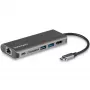 StarTech.com USB-C-moniporttiadapteri, kannettava USB-C-telakka 4K HDMI, 2x USB 3.0 -keskitin, SD/SDHC, GbE, 60W PD läpivienti – USB Type-C/Thunderbolt 3 – KORVATTU DKT30CHSDPD1:llä