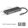 StarTech.com USB-C-moniporttiadapteri, kannettava USB-C-telakka 4K HDMI, 2x USB 3.0 -keskitin, SD/SDHC, GbE, 60W PD läpivienti – USB Type-C/Thunderbolt 3 – KORVATTU DKT30CHSDPD1:llä