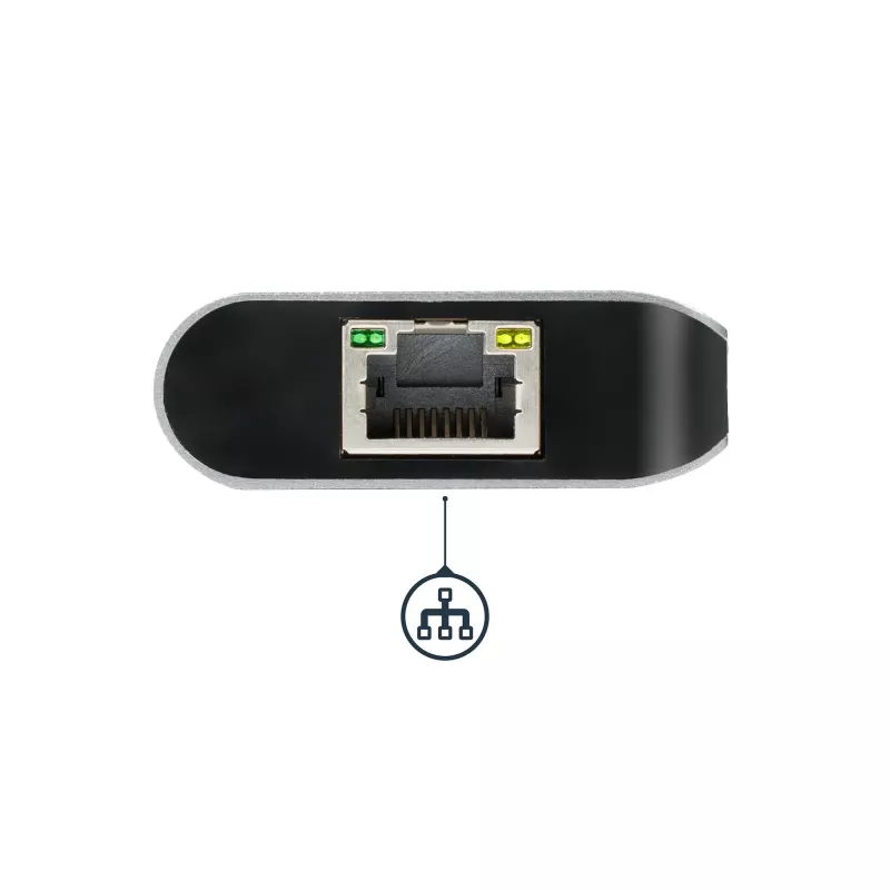 StarTech.com USB-C-moniporttiadapteri, kannettava USB-C-telakka 4K HDMI, 2x USB 3.0 -keskitin, SD/SDHC, GbE, 60W PD läpivienti – USB Type-C/Thunderbolt 3 – KORVATTU DKT30CHSDPD1:llä