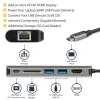StarTech.com USB-C-moniporttiadapteri, kannettava USB-C-telakka 4K HDMI, 2x USB 3.0 -keskitin, SD/SDHC, GbE, 60W PD läpivienti – USB Type-C/Thunderbolt 3 – KORVATTU DKT30CHSDPD1:llä