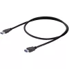 StarTech.com 1m musta SuperSpeed USB 3.0 jatkokaapeli A-A - M/F