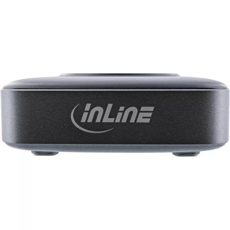 InLine Qi Powerstation Multiport -laturi, 4x USB-C + 2x USB-A, GaN 100 W, 15 W langaton lataus, musta (31517K)