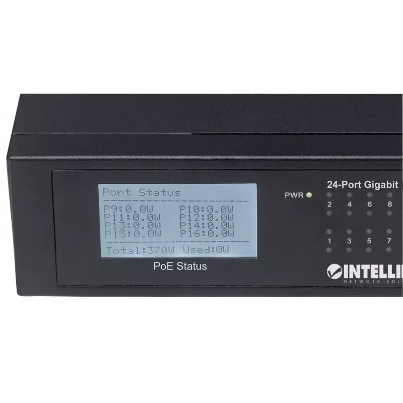 Hallitsematon kytkin Intellinet 24-porttinen Gigabit Ethernet PoE+ 561242
