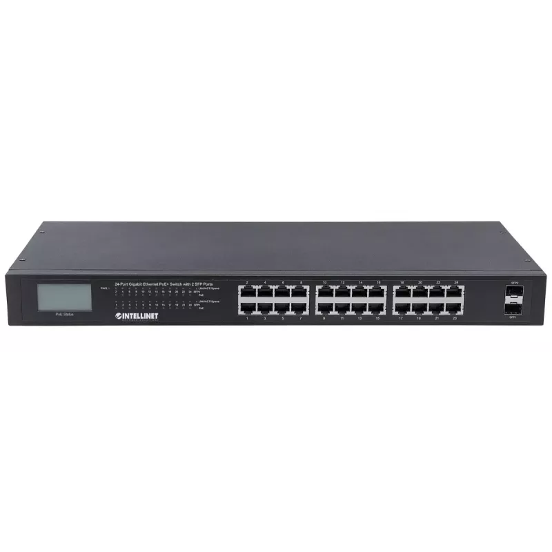 Hallitsematon kytkin Intellinet 24-porttinen Gigabit Ethernet PoE+ 561242