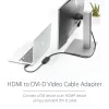 StarTech.com 8in HDMI - DVI-D -videokaapelisovitin – HDMI-uros - DVI-naaras
