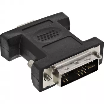 InLine DVI-A-sovitin DVI 12+5 uros / VGA 15 HD / S-VGA naaras