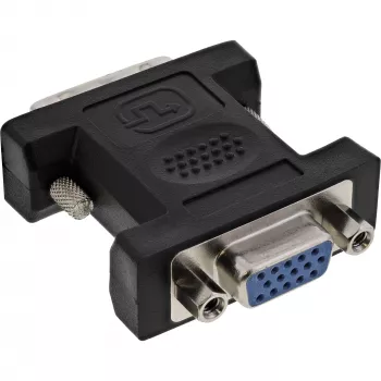 InLine DVI-A-sovitin DVI 12+5 uros / VGA 15 HD / S-VGA naaras