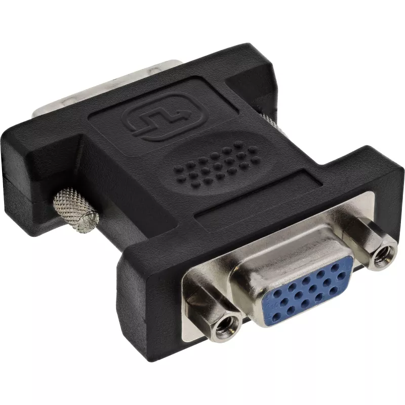 InLine DVI-A-sovitin DVI 12+5 uros / VGA 15 HD / S-VGA naaras