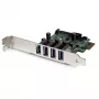 StarTech.com 4-porttinen PCI Express PCIe SuperSpeed USB 3.0 -ohjainkorttisovitin UASP:lla – SATA-virtalähde