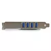 StarTech.com 4-porttinen PCI Express PCIe SuperSpeed USB 3.0 -ohjainkorttisovitin UASP:lla – SATA-virtalähde