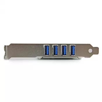 StarTech.com 4-porttinen PCI Express PCIe SuperSpeed USB 3.0 -ohjainkorttisovitin UASP:lla – SATA-virtalähde