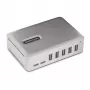 StarTech.com 7-porttinen USB-C-hubi - 5x USB-A + 2x USB-C - Oma virtalähde, 65W verkkolaite - USB 3.1 10Gbps - Pöytäkoneen/kannettavan USB-hubi, 3ft USB-IF-sertifioitu lukittuva kaapeli - USB C -hubi