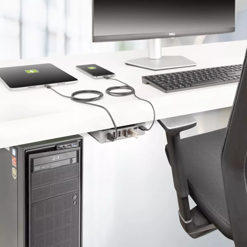 StarTech.com 7-porttinen USB-C-hubi - 5x USB-A + 2x USB-C - Oma virtalähde, 65W verkkolaite - USB 3.1 10Gbps - Pöytäkoneen/kannettavan USB-hubi, 3ft USB-IF-sertifioitu lukittuva kaapeli - USB C -hubi
