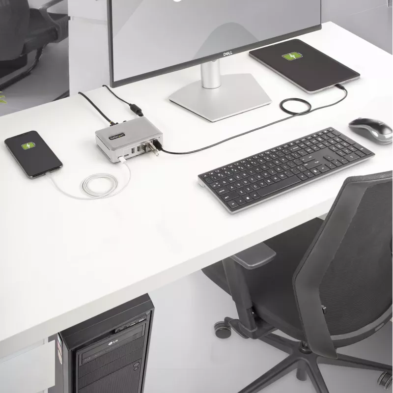 StarTech.com 7-porttinen USB-C-hubi - 5x USB-A + 2x USB-C - Oma virtalähde, 65W verkkolaite - USB 3.1 10Gbps - Pöytäkoneen/kannettavan USB-hubi, 3ft USB-IF-sertifioitu lukittuva kaapeli - USB C -hubi