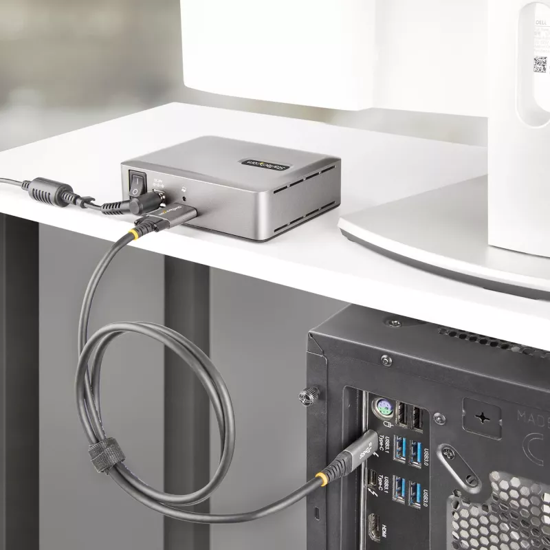 StarTech.com 7-porttinen USB-C-hubi - 5x USB-A + 2x USB-C - Oma virtalähde, 65W verkkolaite - USB 3.1 10Gbps - Pöytäkoneen/kannettavan USB-hubi, 3ft USB-IF-sertifioitu lukittuva kaapeli - USB C -hubi