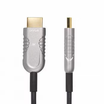 StarTech.com 15,2 m (50 ft) HDMI 2.1 hybridi aktiivinen optinen kaapeli (AOC), CMP, Plenum-luokiteltu, 8K Ultra High Speed HDMI 2.1/2.0 kuitukaapeli, 48 Gbit/s, 8K 60 Hz/4K 120 Hz, HDR10+/FRL/TMDS/eARC