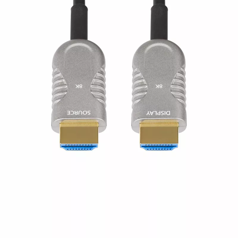 StarTech.com 15,2 m (50 ft) HDMI 2.1 hybridi aktiivinen optinen kaapeli (AOC), CMP, Plenum-luokiteltu, 8K Ultra High Speed HDMI 2.1/2.0 kuitukaapeli, 48 Gbit/s, 8K 60 Hz/4K 120 Hz, HDR10+/FRL/TMDS/eARC