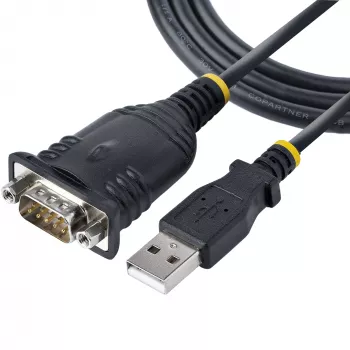 StarTech.com 1 m USB-sarjakaapeli, DB9-uros RS232 - USB-muunnin, Prolific IC, USB-sarjasovitin PLC/tulostin/skanneri/kytkin, USB-COM-porttisovitin, Windows/Mac