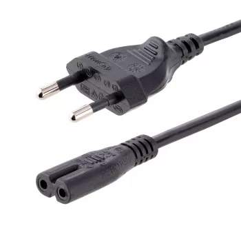 StarTech.com 1m (3ft) kannettavan virtajohto, EU-pistoke C7, 2,5A 250V, 18AWG, kannettavan varajohto, tulostimen virtajohto, kannettavan latausjohto, kannettavan virtalähdejohto – UL-hyväksytty