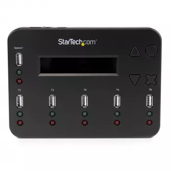 StarTech.com erillinen 1-5 USB-muistitikun kopioija ja tyhjentäjä, monen USB-muistitikun kopioija, järjestelmä- ja tiedostokopio sekä koko aseman kopio 1,5 GB/min, yhden ja 3-vaiheen tyhjennys, LCD-näyttö – TAA