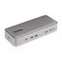StarTech.com kahden kannettavan USB-C KVM-telakointiasema, kahden näytön 4K 60Hz DisplayPort-telakka, 5-porttinen USB-keskitin, GbE, 90W/45W Power Delivery kahdelle kannettavalle, Windows/Mac, 2-isäntä KVM-telakka - TAA