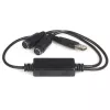 StarTech.com USB-PS/2-sovitin – näppäimistö ja hiiri, 0,435 m, musta, 1 – USB A, 2 – DIN 6, 46 g, 142 mm, 175 mm