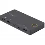 StarTech.com 2-porttinen hybridi USB-A + HDMI & USB-C KVM-kytkin - yksi 4K 60Hz HDMI 2.0 -näyttö - kompakti pöytä- ja/tai kannettava-HDMI-KVM-kytkin - USB-väylävirralla toimiva - Thunderbolt 3 -yhteensopiva