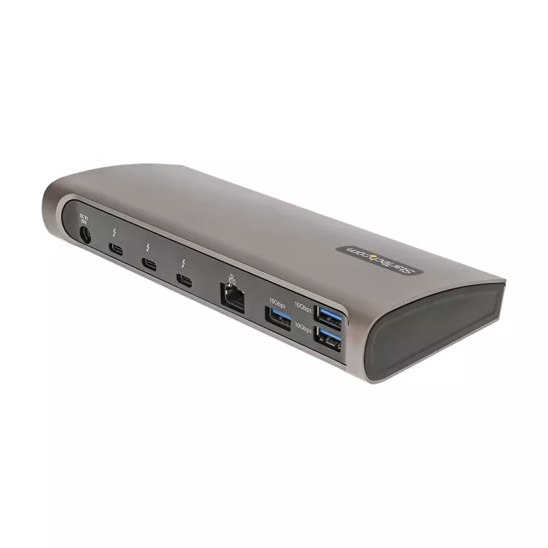 StarTech.com Thunderbolt 4 -telakka, 96W Power Delivery, yksittäinen 8K/dual-näyttö 4K 60Hz, 3xTB4/USB4-liitäntää, 4xUSB-A, SD, GbE, Thunderbolt 4 -telakointiasema Windowsille tai TB3 MacBookille, 0,8 m kaapeli