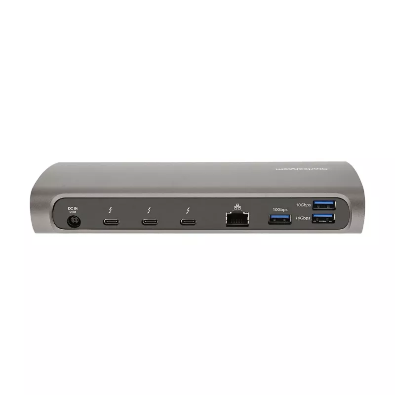 StarTech.com Thunderbolt 4 -telakka, 96W Power Delivery, yksittäinen 8K/dual-näyttö 4K 60Hz, 3xTB4/USB4-liitäntää, 4xUSB-A, SD, GbE, Thunderbolt 4 -telakointiasema Windowsille tai TB3 MacBookille, 0,8 m kaapeli