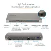 StarTech.com Thunderbolt 4 -telakka, 96W Power Delivery, yksittäinen 8K/dual-näyttö 4K 60Hz, 3xTB4/USB4-liitäntää, 4xUSB-A, SD, GbE, Thunderbolt 4 -telakointiasema Windowsille tai TB3 MacBookille, 0,8 m kaapeli