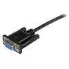 StarTech.com 2 m musta DB9 RS232 sarjakaapeli null-modem F/F