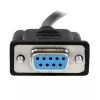 StarTech.com 2 m musta DB9 RS232 sarjakaapeli null-modem F/F