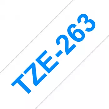 Tarratulostinauha Brother TZe263 36 mm sininen valkoisella